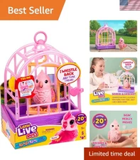 Rosie the Realistic Talking Bird Toy with Cage - Perfect for Young Explorers!