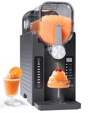 Initio Slush Machine Frozen Drink Maker No Ice LED Self Cleaning Black