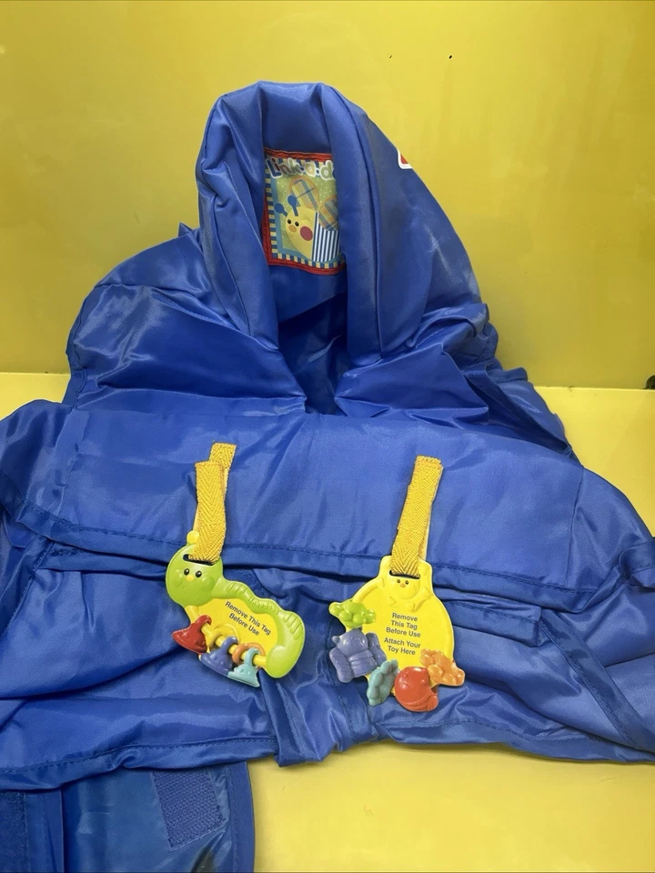 Cubierta de asiento para silla alta de restaurante Fisher-Price solamente - azul lavable raro Foto 4 de 4