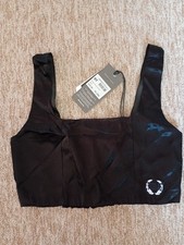 Black Satin Crop Top Everlast-Brand New