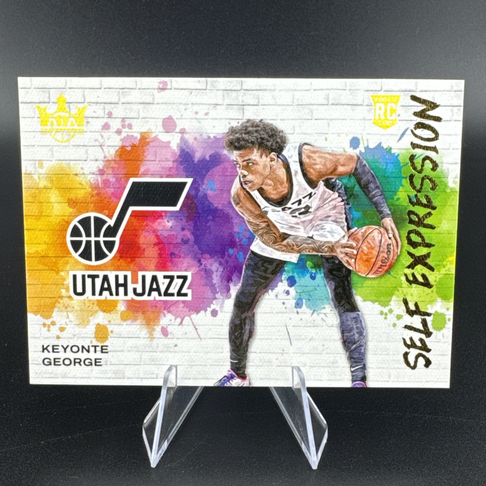 2023-24 Panini Court Kings Self Expression #25 Keyonte George Utah Jazz