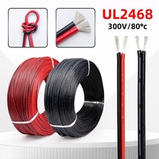 2 Core Flexible Cable 16/18/20/22/28/30 AWG Stranded Electrical Flex Wire UL2468