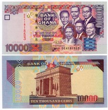 GHANA P- 35a 10000 10,000 Cedis 2002 UNC