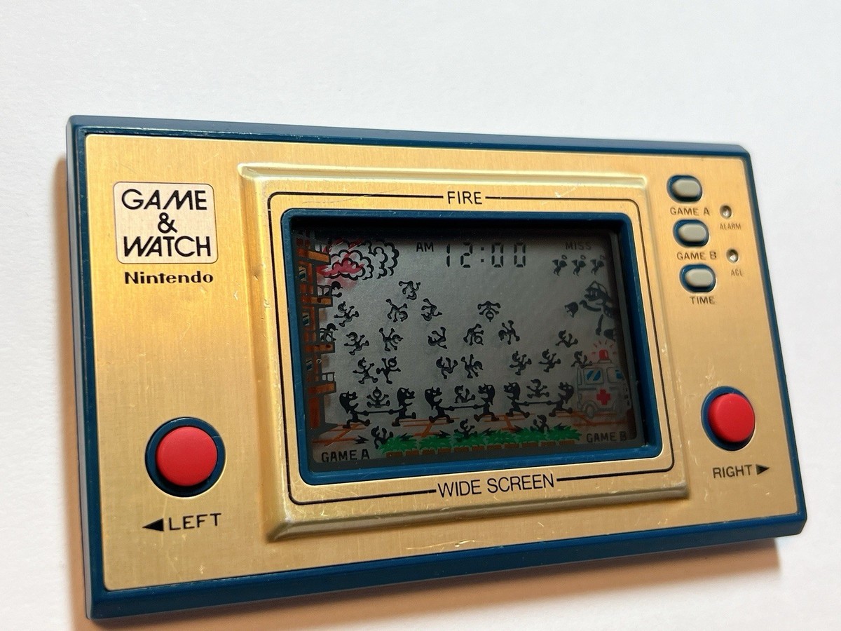その他 Nintendo Game & Watch Fire NINTENDO GAME AND & and WATCH Fire Wide Screen 1981 Direct From