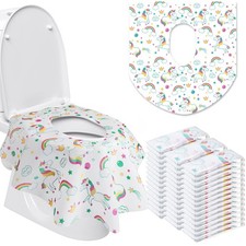 50 Packs Extra Large Disposable Toilet Seat Covers for Kids Adult, Unicorn