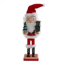 Nutcracker Christmas Toy Figure 27cm Wooden Nutcracker Santa Figurine