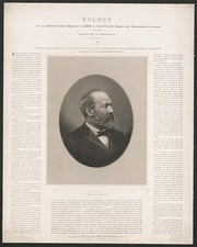 Photo:New York James A Garfield Eulogy 1888 Portrait Print