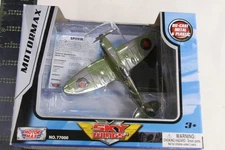 Spitfire Military Airplane Sky Wings  by Motor Max #77000 - NEW Old Stock