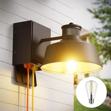Porch Lights with Dusk to Dawn Motion Sensor, Waterproof Anti-Rust Lantern fo...