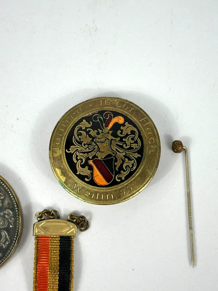 Alte Studentika Zipfel Wimpel Medaille Burschenschaft Frankonia ? Verbindung - Bild 2 von 4