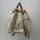 Michael Kors Vanilla Monogram Canvas Rhea Zip Medium Backpack Gold Hardware — photo 2