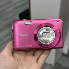 Nikon COOLPIX S3300 Strawberry Pink 6x Zoom 16.0MP Digital Camera English Menu