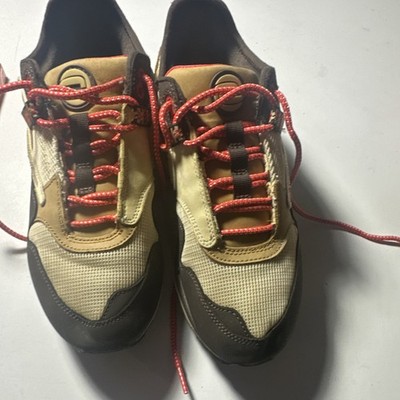 Nike Air Max 1 Travis Scott Cactus Jack Brown Beige Red Low Top Sneakers Men's