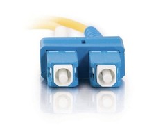 10M SC/SC 9/125 Duplex Single Mode Optic Fiber Optics Patch Cable Yellow New