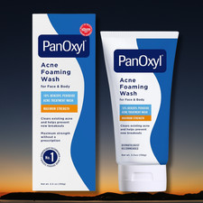 Acne Foaming Wash Benzoyl Peroxide 10 Maximum Strength Antimicrobial, 5.5 Oz