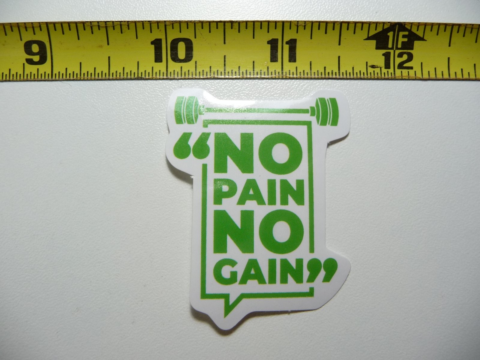 No Pain No Gain Motivational Decal Sticker for Inspiration
