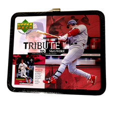Vintage 1999 Upper Deck Tribute To Mark McGwire Lunch Box with 30 Cards Set