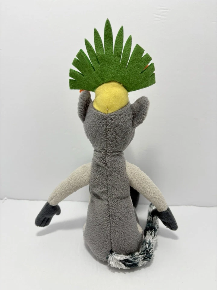 Peluche TY Beanie Babies The Penguins Madagascar - King Julien Lemur 2010 Foto 3 de 4