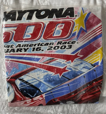 Vintage Daytona 500 Gildan Shirt Men's Lg White 2003 NIB