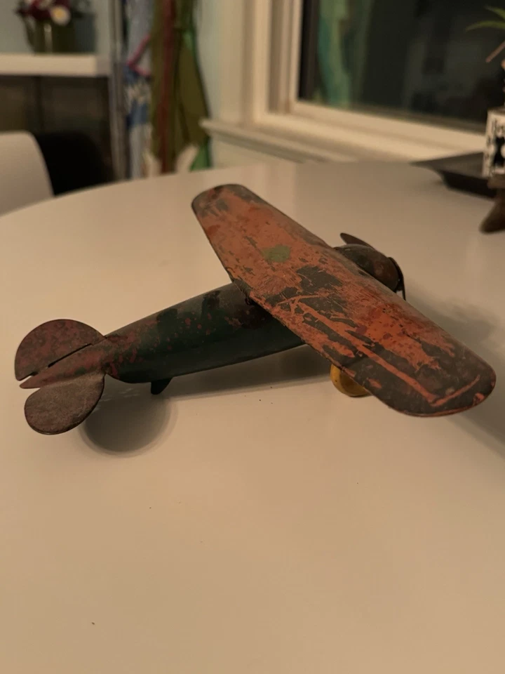 Vintage Wyandotte Pressed-steel Toy Airplane Likely From The 1930s Or 1940s. USA - Image 2 of 4