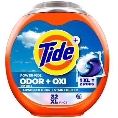 Tide Odor + Oxi Original HE Deep Cleaning Concentrated Laundry Detergent Pods