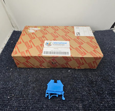 QTY 100 ICI DK4N-BL DIN Rail Terminal Blocks Blue Dinkle 10 AWG 30A 600V