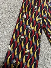 Snoopy PEANUTS TIE " JOE PRO" 57" silk made in USA Sports football basketball