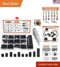 500 Pcs Hex Socket Set Screws - Strong 12.9 Steel for Bathroom Home Repairs