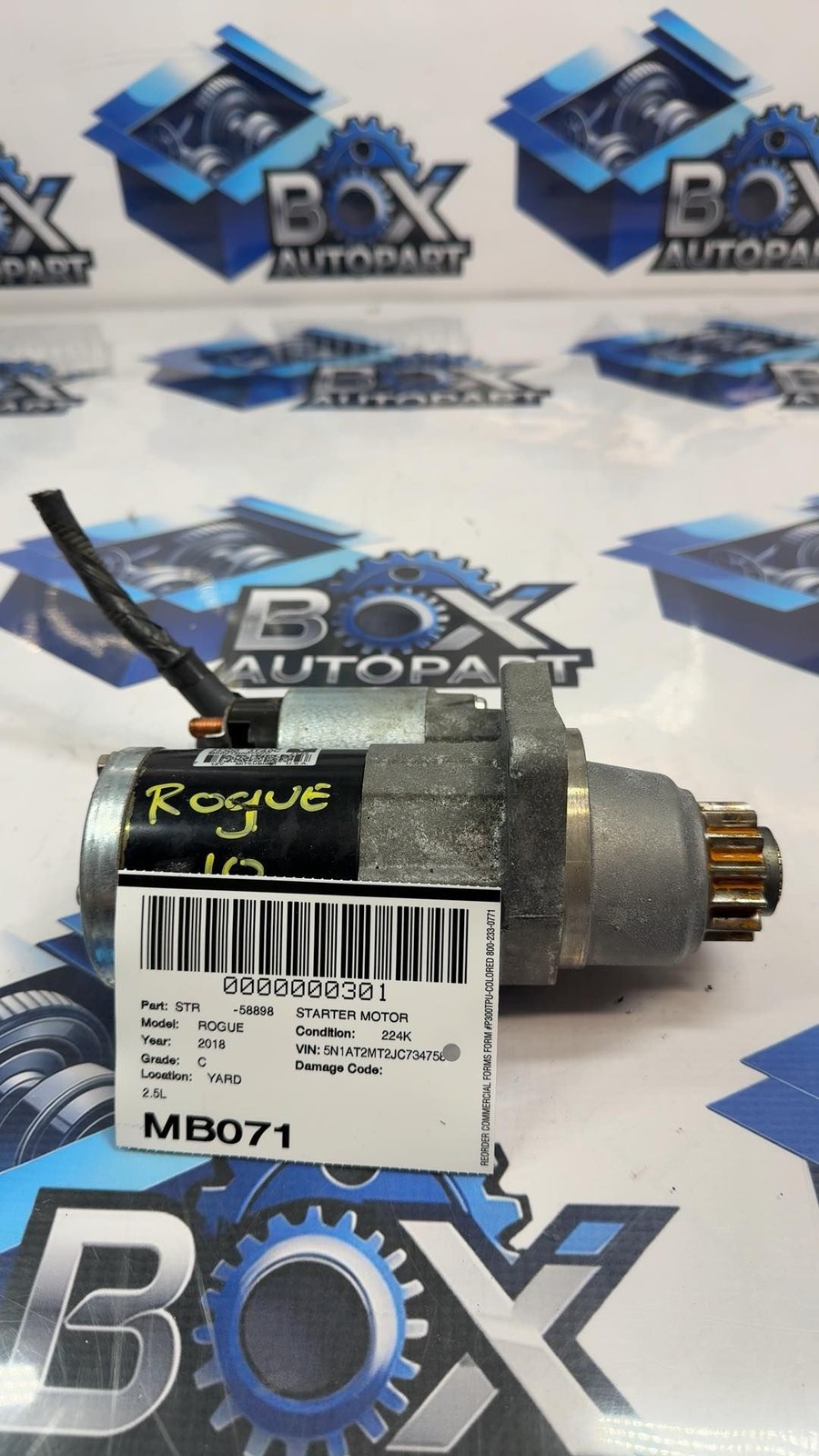 2014-2020 NISSAN ROGUE Starter Motor 2330M3TA0CRW OEM