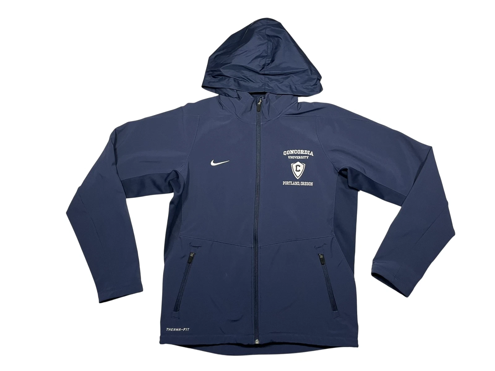 CONCORDIA UNIVERSITY Portland Oregon NIKE THERMA-FIT JACKET Gym Fan Coat Men's M