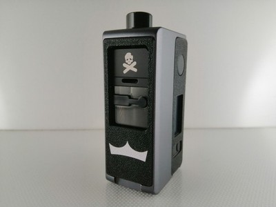 Stubby 18650 AIO Panels Full 3 Part Set 3D Printed in Black mit Motiv.