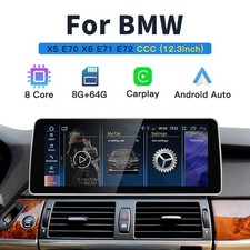 Android Radio Navigation Wireless Carplay 8GB+64GB f�r BMW X5 E70 X6 E71 35i 48i
