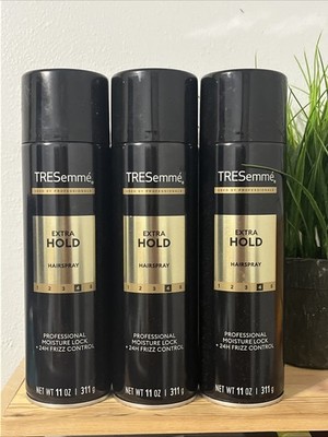 (3 Pack) Tresemme Extra Hold Hairspray Hold #4 with Pro Moisture Lock Tech 11 oz