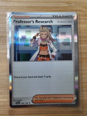 Pokémon Karte Professor's Research 189/198 Holo Scharlachrot & Violett SV1 TCG 2023