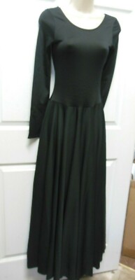 black dance dress long sleeves Mesh Long Sleeve Overdress : M761