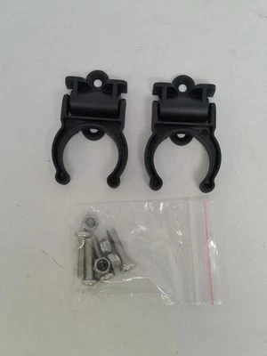 Pactrade Marine Boat Canoe Kayak Black Folding Paddle Clip Kit