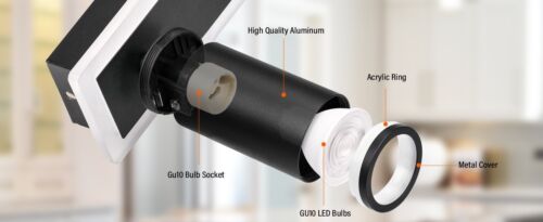 LED Deckenleuchte warmweiß Deckenlampe Spotleuchte Deckenstrahler 2 flammig - Bild 10 von 14
