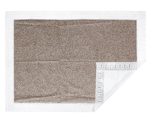 PVC Waterproof 6 Seater Dining Table Cover Size 60x90 Inches, Sand Pattern Brown - Picture 3 of 4