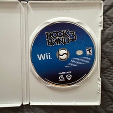 Rock Band 3 (Nintendo Wii, 2010) LOOSE Disc Only + Generic Box