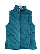 MICHAEL Michael Kors Emerald Puffer Quilted Vest Jacket ( XS )