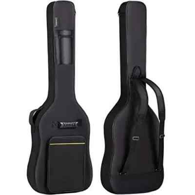 CAHAYA Bass Guitar Bag Gig Bag 0.3inch Padding Black Padded Backpack Soft Electr