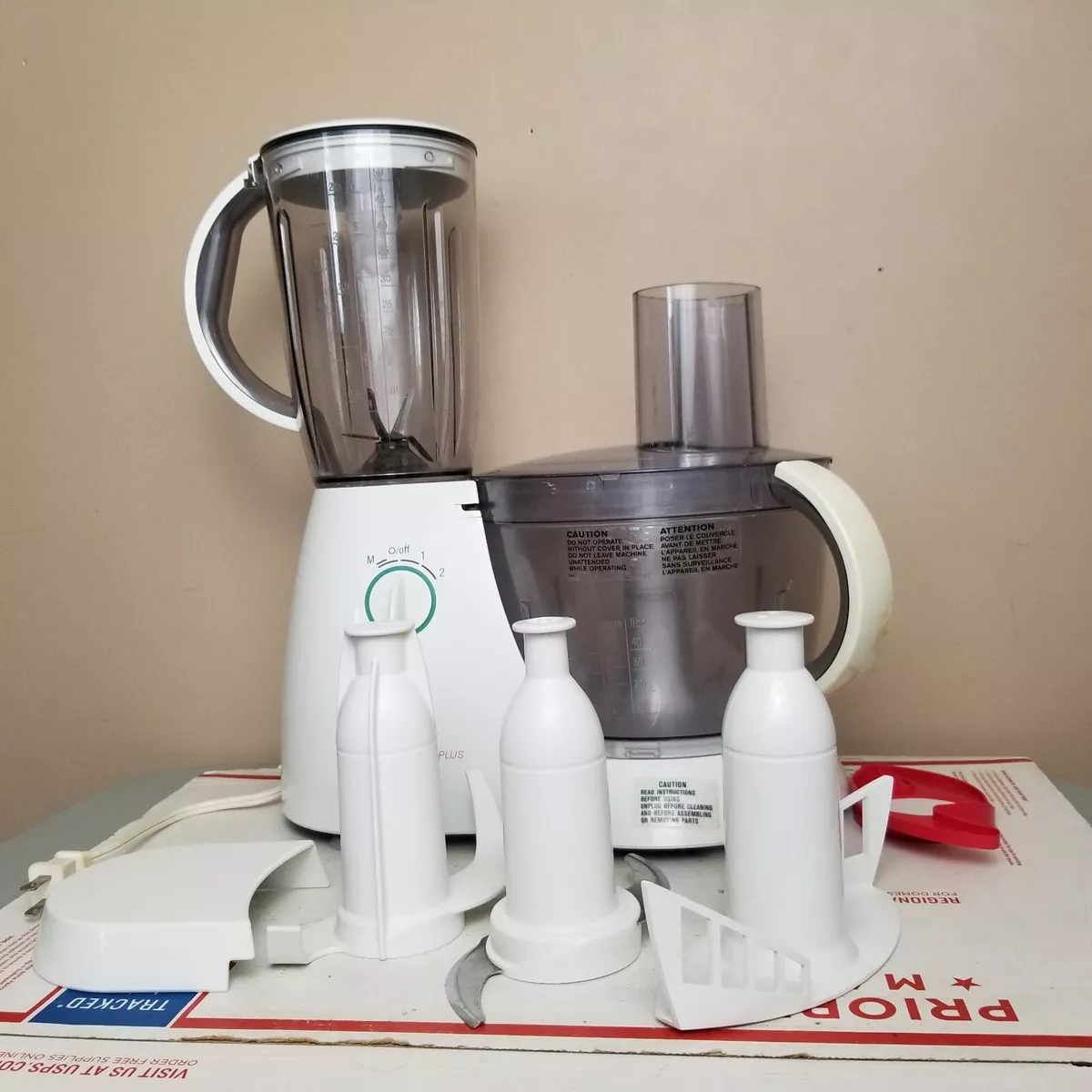 Vintage Bosch Mixer Blender and Food Processor Large Lot of Bosch Two  Machines Many Accessories All Working Condition 