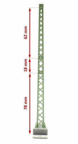 Overhead Line Tower Mast Lattice Mast H0 e.g. for Märklin NEW MODEL - Picture 8 of 10