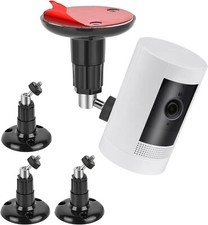 3 Packs Adhesive Ring Camera Mount Stick Up Holder Compatible Black