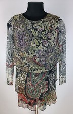 Desigual Womens Long Sleeve Multilayer Dress Size M