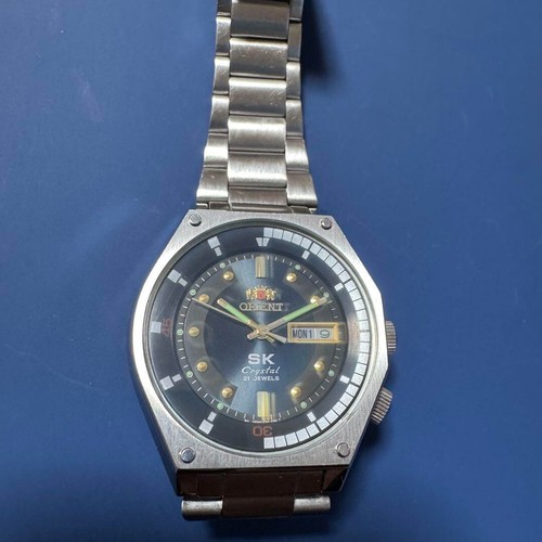 ORIENT Y469135A4B Automatic Watch Vintage 37mm Black Dial Working From Japan - Picture 2 of 7