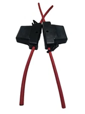 Bussmann In-Line Fuse Holder: 1 Poles, 20 to 60 A, 32V DC, Wire Leads (Lot of 2)