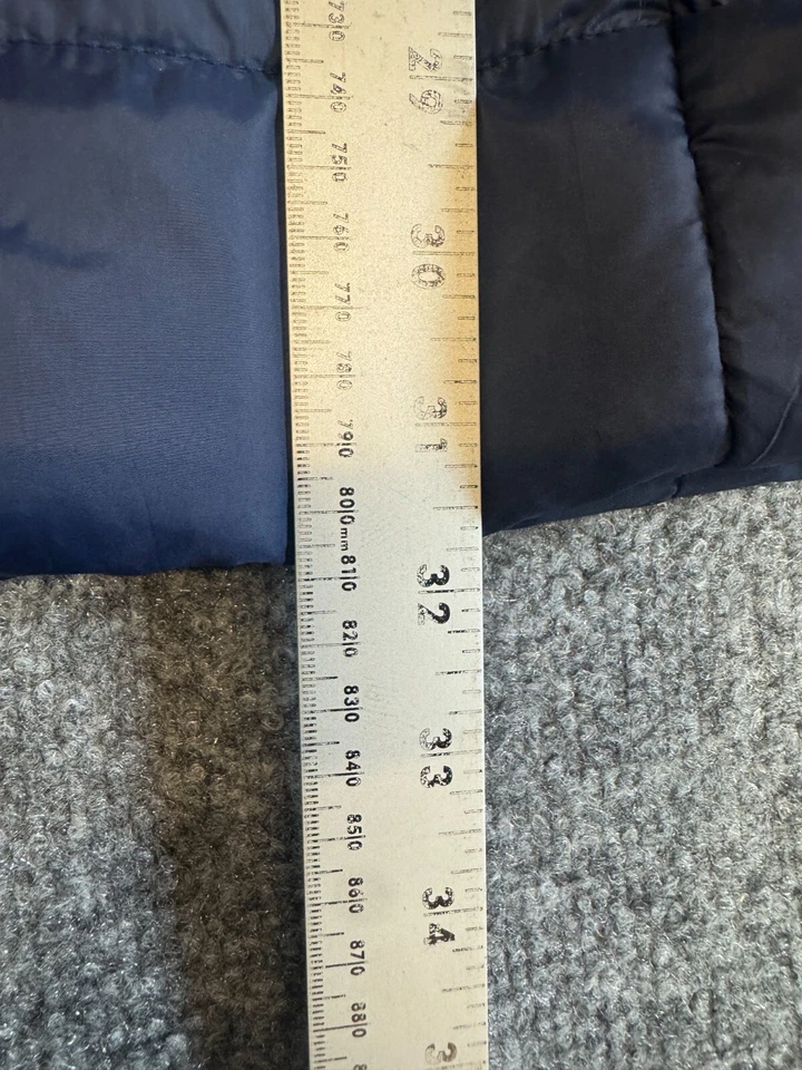 Chaqueta New Balance para mujer mediana azul forrada manga larga cremallera completa chaqueta acolchada Foto 3 de 4