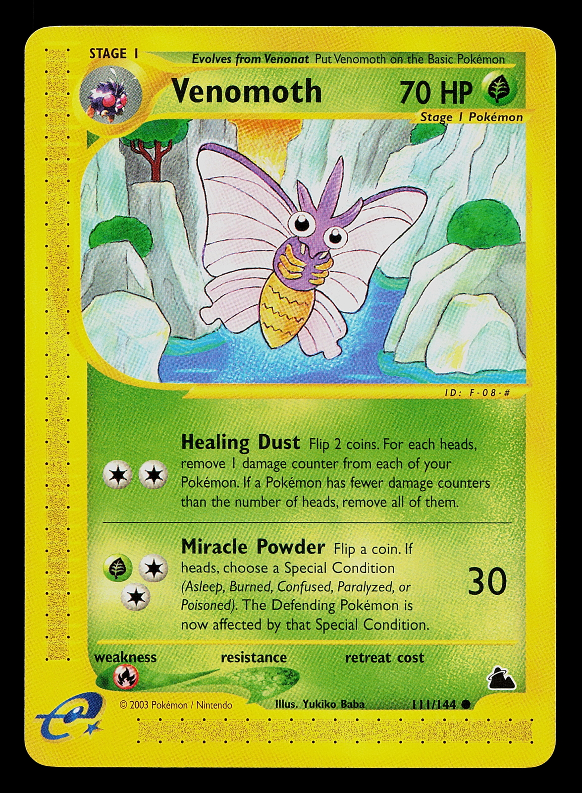 Pokemon Card - Venomoth Skyridge 111/144 Common