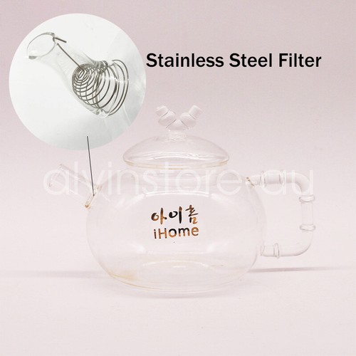 600ml Glass Teapot Stainless / Glass Filter Coffee Tea Maker Pot Heat-Resistant - Picture 7 of 7